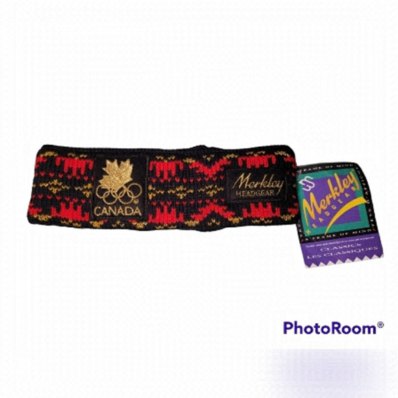 Merkley Wool/Cotton Winter Head Band/Ear Muffs. Olympics - Picture 1 of 4